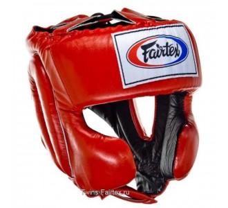 Боксерский шлем Fairtex (HG-8 red) "Mexican Style" 